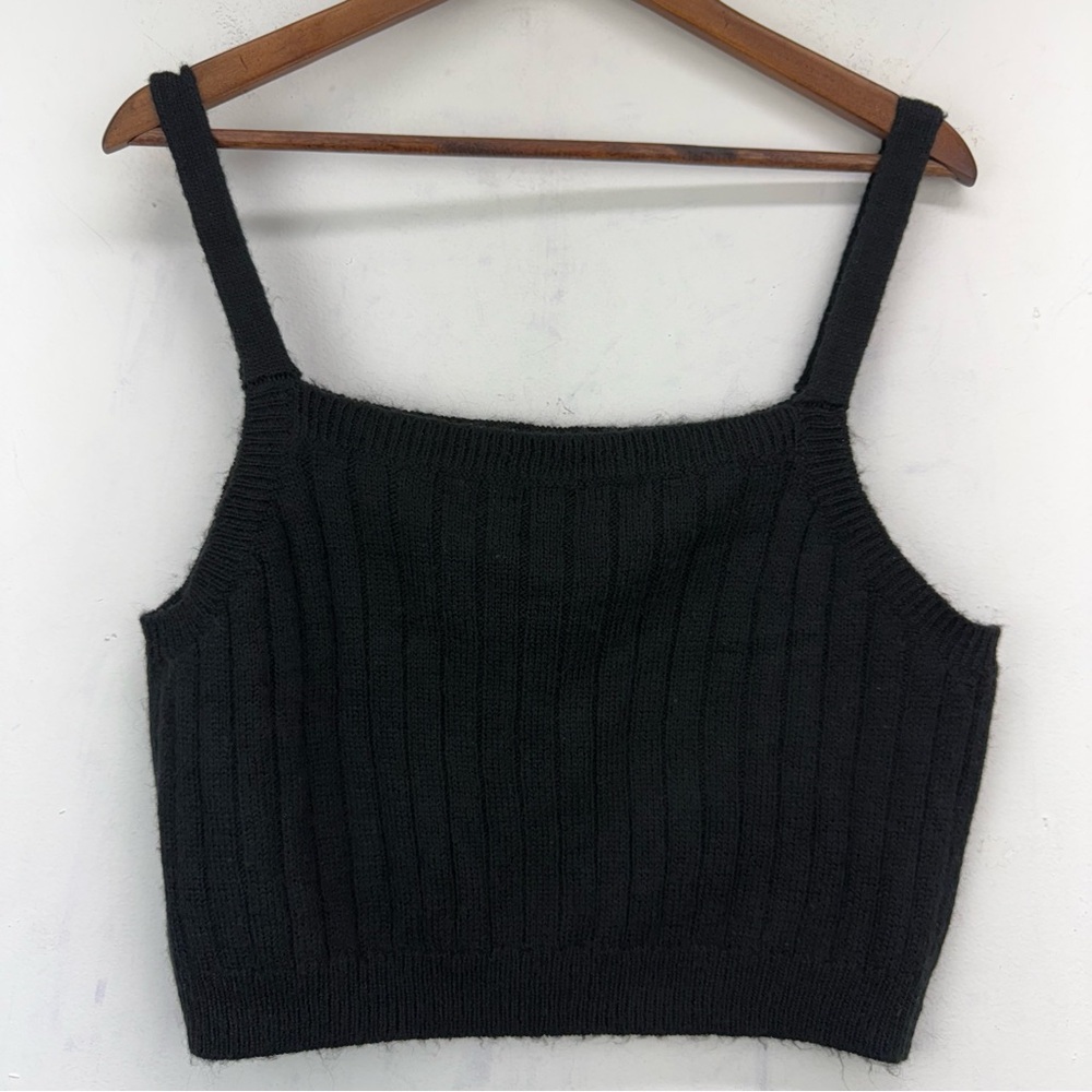 Wild Fable size XL Women’s Black Sweater Crop Top NWT